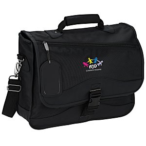 Tech Laptop Messenger Brief - Embroidered Main Image