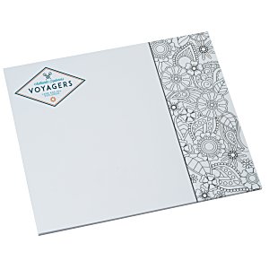 Color-In Paper Mouse Pad - Floral Main Image