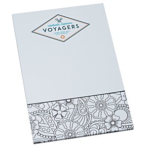 Color-In Notepad - Floral Main Image