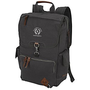 Alternative Deluxe Cotton Laptop Rucksack Backpack - 24 hr Main Image