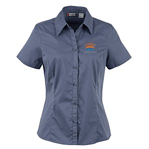 Caitlin Stain Resistant Short Sleeve Twill Shirt - Ladies Main Image