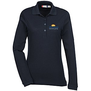 Clique Evans Easy Care Long Sleeve Polo - Ladies' Main Image
