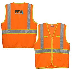 Dual-Color Reflective Safety Vest Main Image