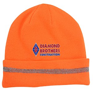 Enhanced Visibility Beanie with Reflective Stripe Main Image