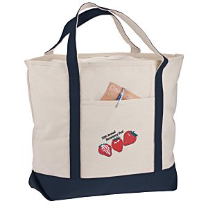 Harbor Cruise Boat Tote - 16" x 22" - Embroidered - 24 hr Main Image