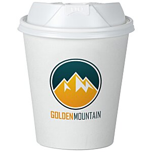 Insulated Paper Travel Cup with Lid - 12 oz - Low Qty - Full Color Main Image