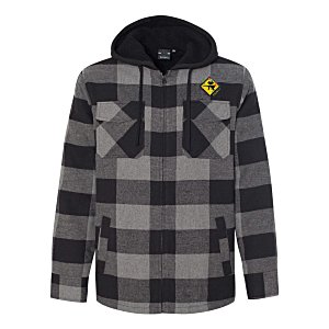 Burnside Quilted Flannel Full-Zip Hooded Jacket Main Image