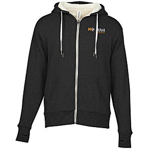 Independent Trading Co. Sherpa Lined Full-Zip Hooded Sweatshirt - Embroidered Main Image