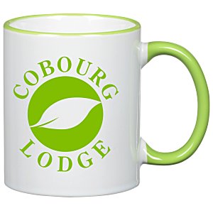 Colorful Trim Coffee Mug - 10 oz. Main Image