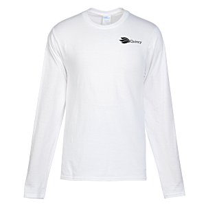 Team Favorite 4.5 oz. Long Sleeve T-Shirt - Men's - White - Screen Main Image