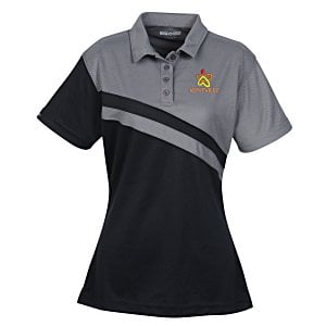 Diagonal Stripe Performance Polo - Ladies' Main Image