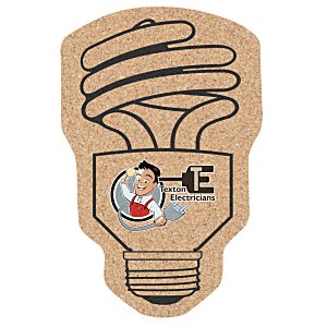 Cork Coaster - Energy Light Bulb - Full Color Main Image