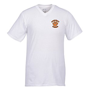 Port Classic 5.4 oz. V-Neck T-Shirt - Men’s - White - Embroidered Main Image