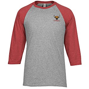 Jerzees Dri-Power Tri-Blend Baseball T-Shirt - Embroidered Main Image
