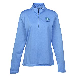 Cool & Dry Heathered Performance 1/4-Zip Pullover - Ladies' Main Image