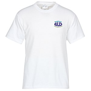 Port 50/50 Blend T-Shirt - Men's - White - Embroidered - 24 hr Main Image