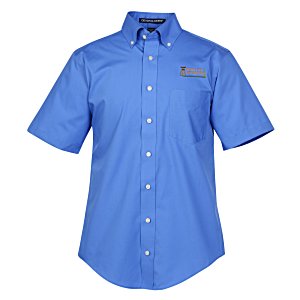 Crown Collection Broadcloth Short Sleeve Shirt - Men's Main Image
