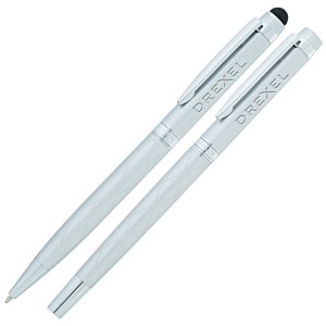 Cutter & Buck Bainbridge Quilted Stylus Twist Metal Pen & Rollerball Pen Set Main Image