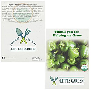 Organic Seed Packet - Green Pepper Main Image