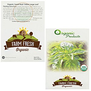 Organic Seed Packet - Sweet Basil Main Image
