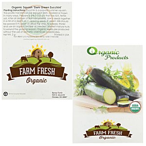 Organic Seed Packet - Zucchini Squash Main Image