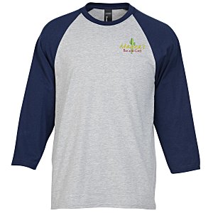 Hanes X-Temp Performance Baseball T-Shirt - Embroidered Main Image
