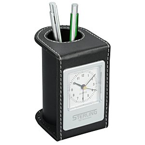 Traverse Desk Clock with Pen Cup - 24 hr Main Image