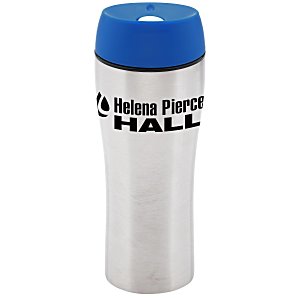 Stainless Tumbler with Press-Button Lid - 15 oz. - 24 hr Main Image