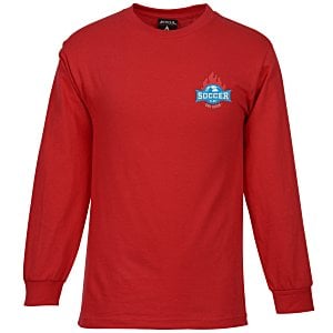 Antigua Superior Long Sleeve Ringspun Cotton Tee Main Image