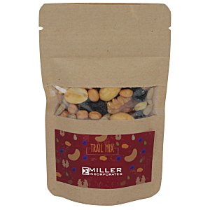 Resealable Kraft Snack Pouch - Trail Mix Main Image