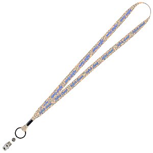 Dye-Sublimated Tubular Lanyard - 1/2" - 32" - Snap with Metal Bulldog Clip Main Image