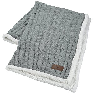 Elegant Cable Knit Chenille Throw Main Image