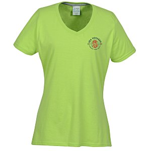 Principle Performance Blend Ladies' V-Neck T-Shirt - Colors - Embroidered Main Image
