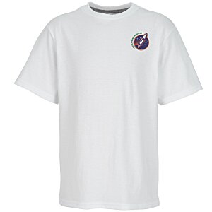Principle Performance Blend T-Shirt - Youth - White - Embroidered Main Image