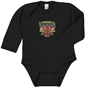 Rabbit Skins Infant Long Sleeve Onesie - Colors - Embroidered Main Image