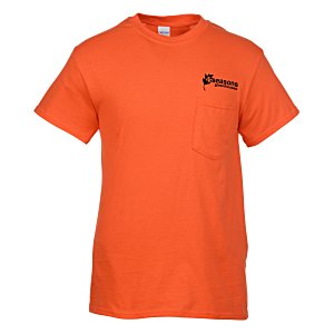 Gildan 5.3 oz. Cotton T-Shirt with Pocket - Men's - Colors Main Image