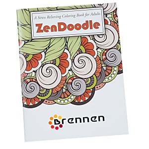 Stress Relieving Adult Coloring Book - Zen Doodle - Full Color Main Image