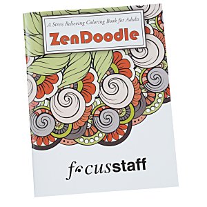 Stress Relieving Adult Coloring Book - Zen Doodle - 24 hr Main Image