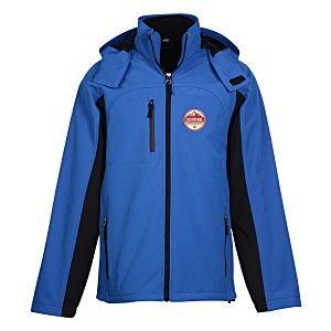 3-in-1 Colorblock Soft Shell Hooded Jacket Main Image