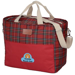 Tartan Cooler Tote - Embroidered Main Image
