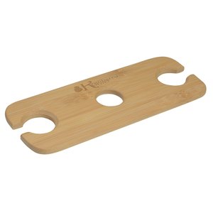 Bamboo Wine Bottle & Glass Valet Set Main Image