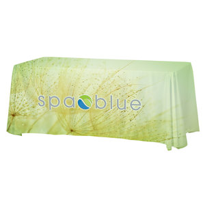 Serged Open-Back Satin Table Throw - 6' Main Image
