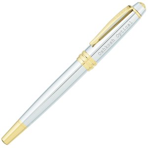 Cross Bailey Rollerball Metal Pen - Chrome - Gold Main Image
