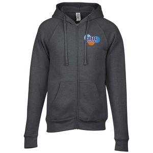 Independent Trading Co. Raglan Full-Zip Hooded Sweatshirt - Embroidered Main Image