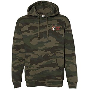 Independent Trading Co. 10 oz. Camo Hoodie - Embroidered Main Image