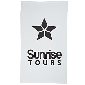 Diamond Collection Beach Towel - White Main Image