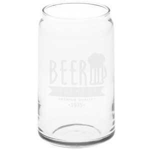 Can Glass - 16 oz. - Deep Etch Main Image