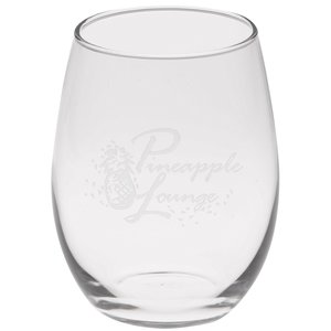 Stemless White Wine Glass - 21 oz. - Deep Etch Main Image