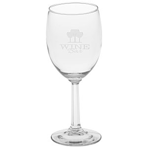 Napa Valley Optic Stem Wine Glass - 8 oz. - Deep Etch Main Image