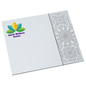 Color-In Paper Mouse Pad - Geometric - 24 hr Main Image